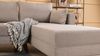 Ecksofa, 'Bella', 85 x 165 x 275, Creme Bild 4