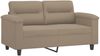 vidaXL 3-tlg. Sofagarnitur mit Kissen Taupe Mikrofasergewebe 3202356 Bild 3