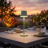 LED Solar Tischleuchte, blassgrün, 2 Höhen möglich, H 41 cm Bild 2
