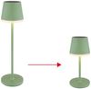 LED Solar Tischleuchte, blassgrün, 2 Höhen möglich, H 41 cm Bild 4