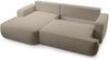 AX LIVING Ablia Beige Sofa L Form mit Schlaffunktion 267 cm breit L Bild 4