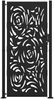 vidaXL Gartentor Schwarz 100x200 cm Stahl Flammendesign 4100993 Bild 3