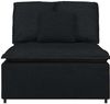 vidaXL Modulares Sofa Mittelmodul mit Kissen Schwarz 100 cm 4104419 Bild 3