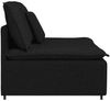 vidaXL Modulares Sofa Mittelmodul mit Kissen Schwarz 100 cm 4104419 Bild 4