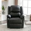Merax Relaxsessel, Einzelsessel, Fernsehsessel Ausziehließer Liegestuhl, PU Leder Sessel Liege Einlades Sofa Akzent Stuhl Handbuch Liege mit PU-Leder mit Fußstütze, Seitentasche für Wohnzimmer XXL Bild 3