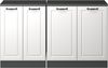 Dachschrägenschrank-Set Rion Weiß Landhaus 140 cm 2er Set Schrankkorpuss 60 cm Tiefe Vicco Bild 4