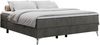 Boxspringbett - Doppelbett mit Multipocket-Matratze - LESS -160x200 - Dunkelgrau Velours - H3 Bild 3