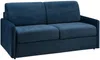 Vente-unique - CALIFE Sofa SamtStoff Blau - B 223 cm94 cm x H 85 cm x L 170 cm Bild 2
