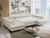 Mks Möbel 'Peter U' Wohnlandschaft mit Bettkasten, Bettfunktion & einstellbaren Kopfstützen, Beige, Velours, mit Topper Bild 5