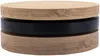 Vente-unique - JANITA Couchtisch Holz, Platte SchwarzBeige - B 80 cm x H 32,5 cm x L 80 cm Bild 4
