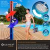 KESSER® Solardusche 35 Liter Solar Gartendusche + Metall-Duschablage | warmes Wasser | max. 60°C | ohne Stromanschluss | Pooldusche Camping| Regenduschkopf und Wasserhahn | Gartenschlauch-Anschluss | Schwarz / Anthrazit Bild 4