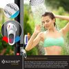 KESSER® Solardusche 35 Liter Solar Gartendusche + Metall-Duschablage | warmes Wasser | max. 60°C | ohne Stromanschluss | Pooldusche Camping| Regenduschkopf und Wasserhahn | Gartenschlauch-Anschluss | Schwarz / Anthrazit Bild 5