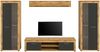 INOSIGN Wohnwand Aosta, Breite 310cm, best. aus: 2x Vitrine, Lowboard, Wandboard, Wohnwand, Kombination, Anbauwand, Möbel Set, Schrankwand, Möbel Kombi Bild 3