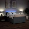 vidaXL Boxspringbett mit Matratze Dunkelgrau 160x200 cm Stoff 3289420 Bild 5