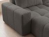 GRAINGOLD Ecksofa Bresso, Universelles Ecksofa mit Schlaffunktion, gesteppte Sitzfläche, Bouclé-Stoff, Dunkelgrau Bild 5