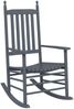 vidaXL Schaukelstühle mit Gebogenen Sitzen 2 Stk. Grau Pappelholz 3281589 Bild 4