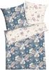 Bettwäsche Kaeppel Satin 425-71 Pina Colada Blumen indigo blau 135x200 Bild 2
