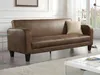 Vente-unique - INICIO Sofa StoffStoff Braun - B 83 cm x H 85 cm x L 215 cm Bild 1