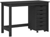 vidaXL Desk und Rolling Cabinet Set MOSS 2 pcs Schwarz 3438788 Bild 2