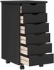 vidaXL Desk und Rolling Cabinet Set MOSS 2 pcs Schwarz 3438788 Bild 4