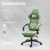 Gaming Stuhl mit Massage-Funktion und Fußstütze - Ergonomischer PC Stuhl in Bild 3