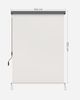 SONGMICS 1.4 x 2.5m Senkrechtmarkise für Balkon, Terrasse, mit Grauer Markisenkassette, Vertikalmarkise für außen, Markise für Windschutz, Sonnenschutz und Sichtschutz, Beige GSA145BE Bild 5