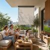 SONGMICS 1.4 x 2.5m Senkrechtmarkise für Balkon, Terrasse, mit Grauer Markisenkassette, Vertikalmarkise für außen, Markise für Windschutz, Sonnenschutz und Sichtschutz, Beige GSA145BE Bild 1