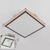 hofstein Deckenleuchte »Vacil« eckige Deckenlampe aus Metall und MDF, Schwarz/Weiß/Holzoptik, 3000 Kelvin, 36 Watt, 3200 Lumen Bild 3