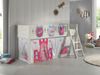 Kinderbett Karyl 208x114x135 Massivholz Weiß Textilset Princess 3 Bild 2