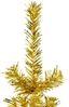 vidaXL Künstlicher Halb-Weihnachtsbaum mit Ständer Schlank Gold 210 cm 344592 Bild 4