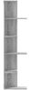 vidaXL Wand-Eckregal Grau Sonoma 36,5x36,5x140 cm Holzwerkstoff 852632 Bild 5