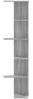 vidaXL Wand-Eckregal Grau Sonoma 36,5x36,5x140 cm Holzwerkstoff 852632 Bild 4