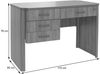Schreibtisch HWC-P42, Bürotisch Computertisch, 4 Schubladen MDF 78x110x60cm ~ Wotan-Eiche-Optik Bild 3