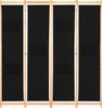 vidaXL 4-teiliger Raumteiler Schwarz 160 x 170 x 4 cm Stoff 248184 Bild 2