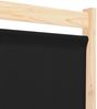vidaXL 4-teiliger Raumteiler Schwarz 160 x 170 x 4 cm Stoff 248184 Bild 5