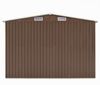 vidaXL Gerätehaus Braun 257x990x181 cm Verzinkter Stahl 47039 Bild 4