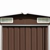 vidaXL Gerätehaus Braun 257x990x181 cm Verzinkter Stahl 47039 Bild 5