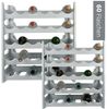 ARTECSIS Weinregal aus Kunststoff, stapelbares Flaschenregal modular erweiterbar granitgrau - 10er Set für 60 Flaschen Bild 4