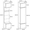 Raumhirsch Furniture Schuhschrank Garderobenschrank für Flur und Eingangsbereich (Kleiderschrank sowie Schuhschrank im SET) verschiedene Farben Bild 3