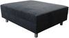 Wohnlandschaft Sofa Couch Ecksofa Eckcouch Cordstoff Graphite + Hocker Minsk R Bild 4