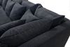 Wohnlandschaft Sofa Couch Ecksofa Eckcouch Cordstoff Graphite + Hocker Minsk R Bild 3