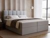 GrainGold Boxspringbett mit Bettkästen MAISON, Bett mit Kopfteil - 200x200 cm, Grau (1x Bett + 1x Topper) Bild 5