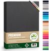 leevitex® Spannbettlaken Premium Spannbettlaken, 97% Mako-Jersey-Baumwolle und 3% Elasthan, Gummizug: rundum, blickdicht, Anti-Pilling, 97% Baumwolle, 3% Elasthan, 40 cm Steg Bild 5