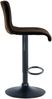 Barhocker PESAN - Samt Braun 39x36x83 cm Schwarz | Barstuhl Höhenverstellbar Mit Lehne Drehbar Tresenhocker Tresenstuhl Kneipenhocker Kneipenstuhl Bild 5