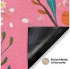 MuchoWow Fußmatte Rosa - Blumen - Weiß - Orange, Rechteckig, innen Schmutzfangmatte, Tür, Schmutzfänger Flur, Teppich 60x40 cm Bild 3