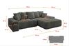 ALTDECOR Ecksofa ENSI-L, Sofa Praktische Bequeme Funktionsecke Couch L-Form Eckcouch, Corner Sofa L-Form Vielseitige Sofa Wohnlandschaft Wohnzimmer Bild 4