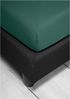 Irisette Vesuv Kuschel Jersey Spannbetttuch Bettlaken 90 x 190 cm - 100 x 200 cm 30 grün Bild 3