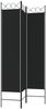 vidaXL 3-tlg. Paravent Schwarz 120x200 cm Stoff 350149 Bild 5