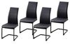 HTI-Living Freischwinger Schwingstuhl SallyP PU Schwarz (Set, 4 St), Freischwinger Esszimmerstuhl Kunstleder Bild 4