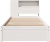 vidaXL Massivholzbett mit Regal ohne Matratze Weiß 75x190 cm Kiefer 3322370 Bild 4